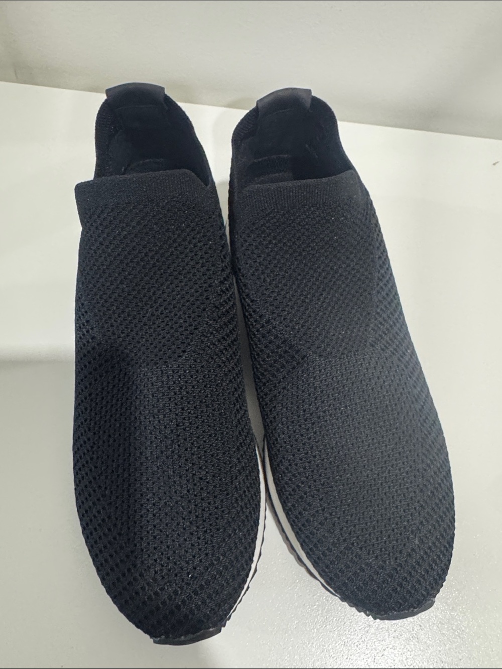 Eileen Fisher Black Slip-On Knit Women’s Sneakers